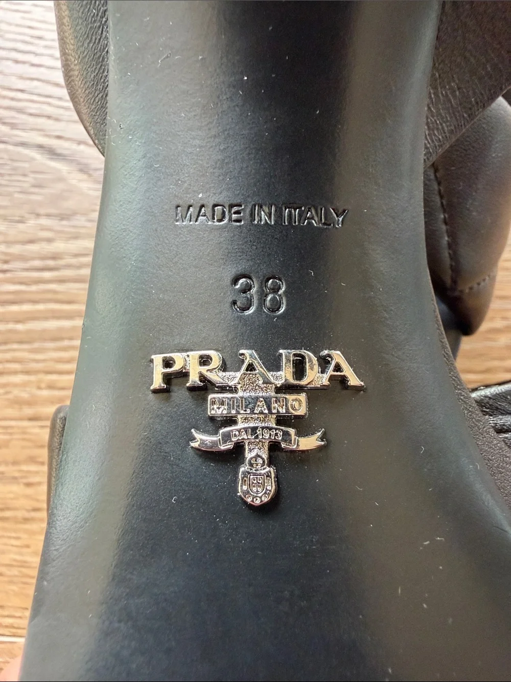 Prada Black Quilted Leather Platform Sandals